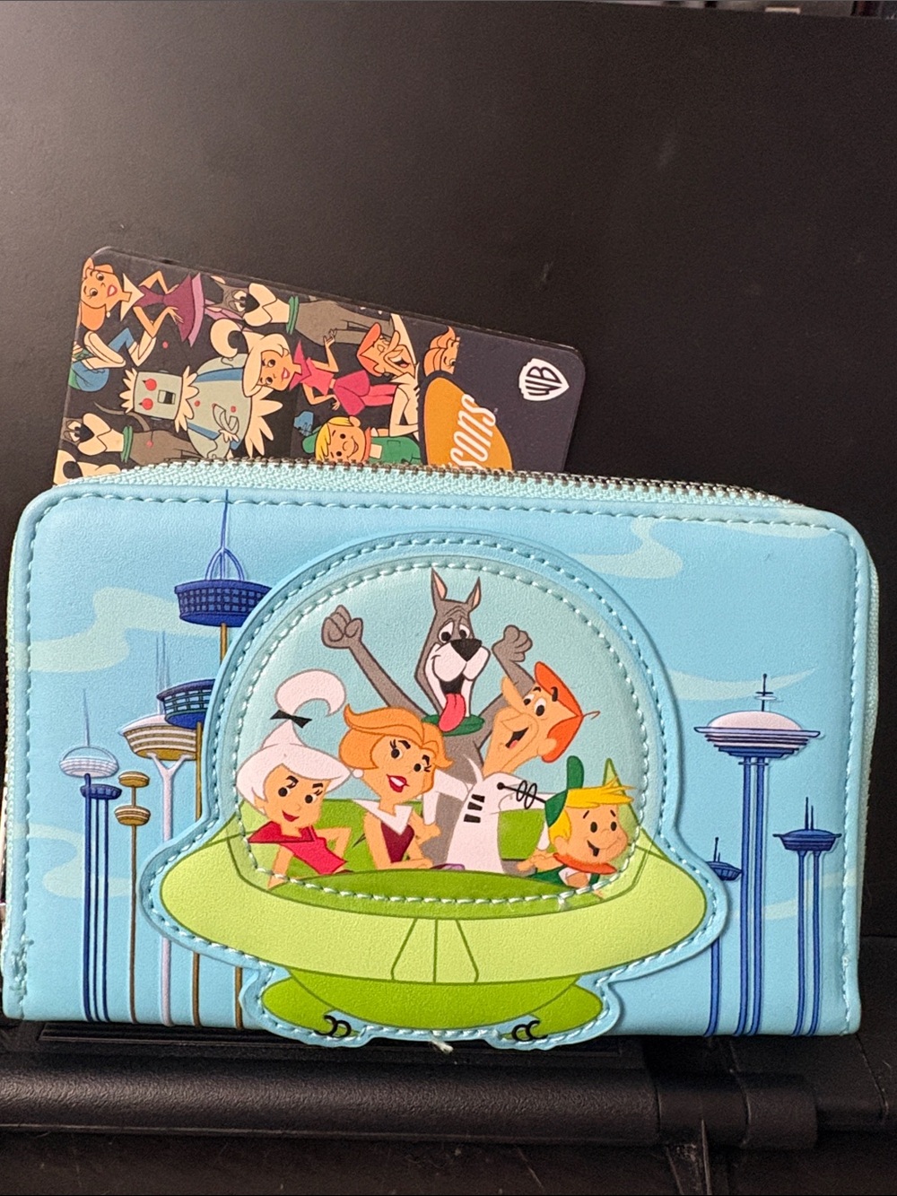 LOUNGEFLY Jetsons Themed Light Blue wallet